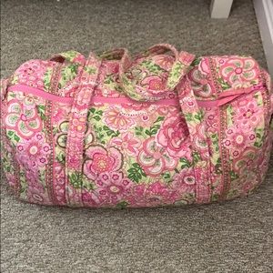 Vera Bradley Small Duffle- Retired Pink Petal